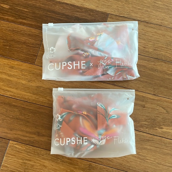 NWT Cupshe x JoJo Floral Flutter Bikini Top & High-Rise Bottoms Set - Picture 5 of 5